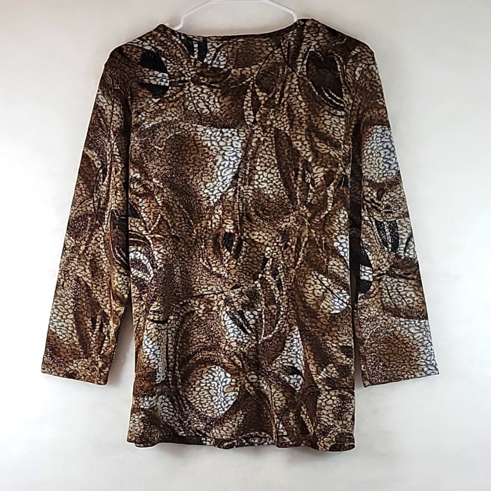 PETER NYGARD Embellished Pullover Top Size L - Picture 7 of 7